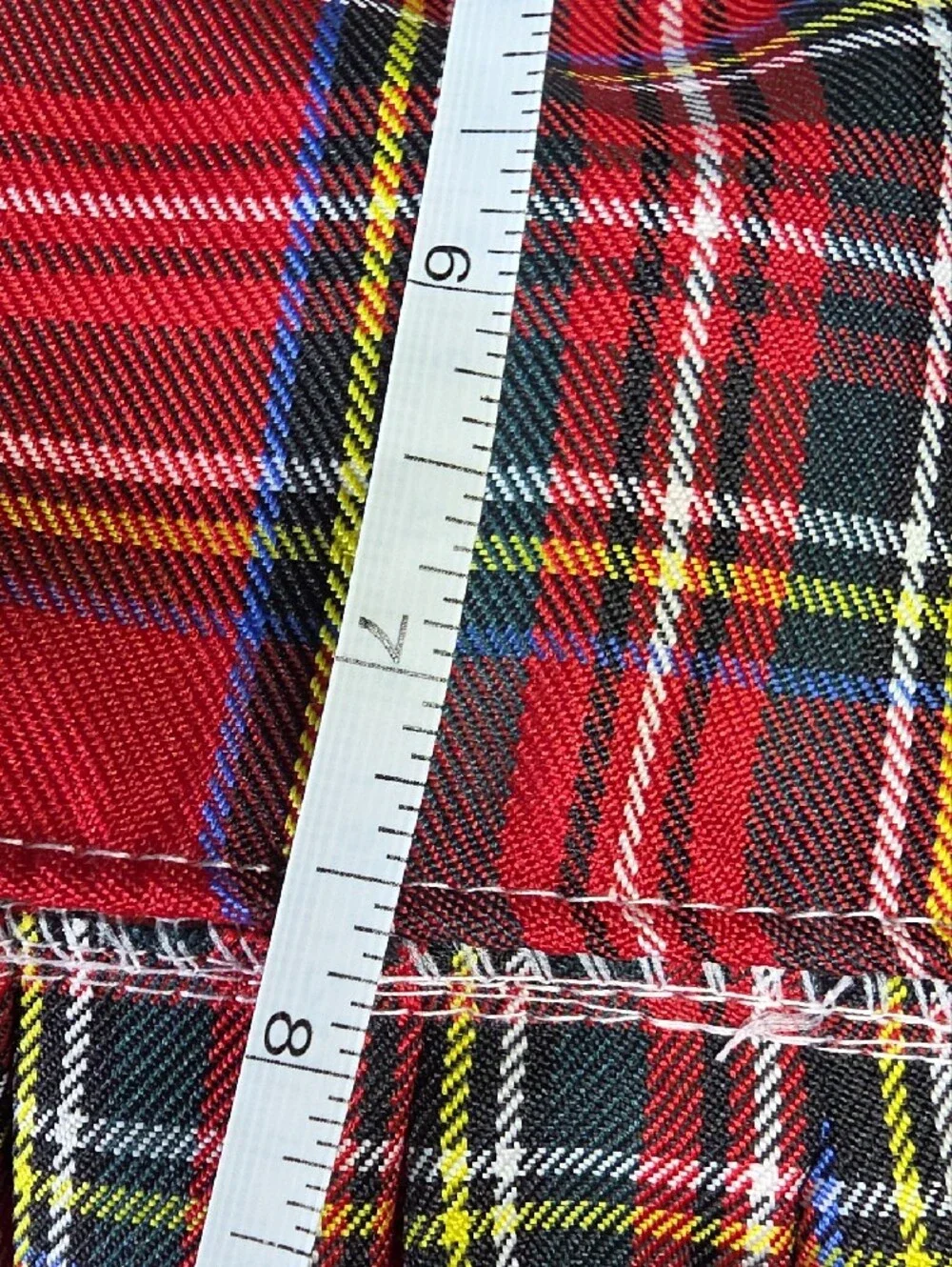 Red Plaid Bow Accent Pet Harness Dress